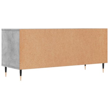vidaXL Έπιπλο Τηλεόρασης Γκρι Σκυρ. 100x34,5x44,5cm Επεξ. Ξύλο