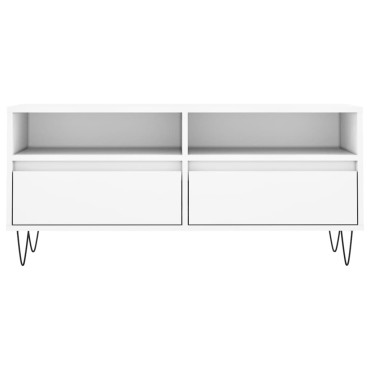 vidaXL Έπιπλο Τηλεόρασης Λευκό 100x34,5x44,5cm Επεξεργασμένο Ξύλο