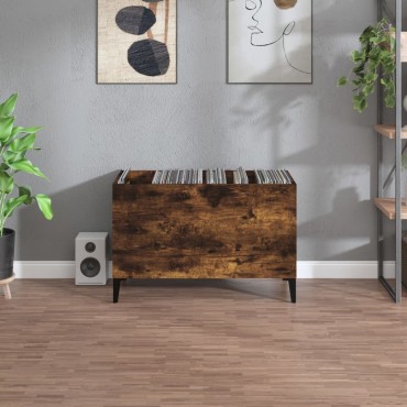 vidaXL Δισκοθήκη Καπνιστή Δρυς 74,5x38x48cm από Επεξεργασμένο Ξύλο