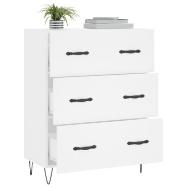 vidaXL Ντουλάπι Λευκό 69,5x34x90cm από Επεξεργασμένο Ξύλο 1 τεμ.
