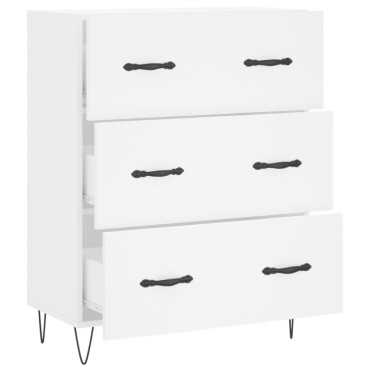 vidaXL Ντουλάπι Λευκό 69,5x34x90cm από Επεξεργασμένο Ξύλο 1 τεμ.