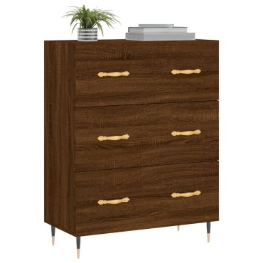 vidaXL Ντουλάπι Καφέ Δρυς 69,5x34x90cm Επεξεργασμένο Ξύλο 1 τεμ.