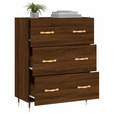 vidaXL Ντουλάπι Καφέ Δρυς 69,5x34x90cm Επεξεργασμένο Ξύλο 1 τεμ.