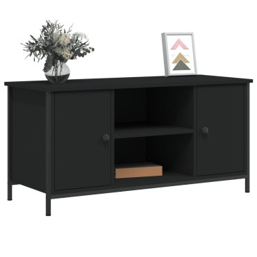 vidaXL Έπιπλο Τηλεόρασης Μαύρο 100x40x50cm Επεξεργασμένο Ξύλο