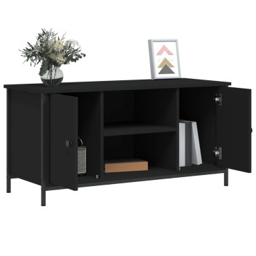 vidaXL Έπιπλο Τηλεόρασης Μαύρο 100x40x50cm Επεξεργασμένο Ξύλο