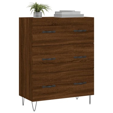 vidaXL Ντουλάπι Καφέ Δρυς 69,5x34x90cm Επεξεργασμένο Ξύλο 1 τεμ.