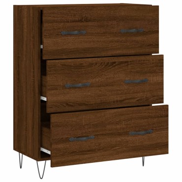 vidaXL Ντουλάπι Καφέ Δρυς 69,5x34x90cm Επεξεργασμένο Ξύλο 1 τεμ.