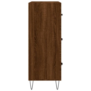 vidaXL Ντουλάπι Καφέ Δρυς 69,5x34x90cm Επεξεργασμένο Ξύλο 1 τεμ.