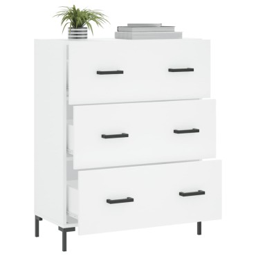 vidaXL Ντουλάπι Λευκό 69,5x34x90cm από Επεξεργασμένο Ξύλο 1 τεμ.