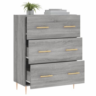 vidaXL Ντουλάπι Γκρι Sonoma 69,5x34x90cm από Επεξεργασμένο Ξύλο 1 τεμ.