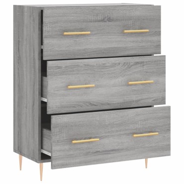 vidaXL Ντουλάπι Γκρι Sonoma 69,5x34x90cm από Επεξεργασμένο Ξύλο 1 τεμ.