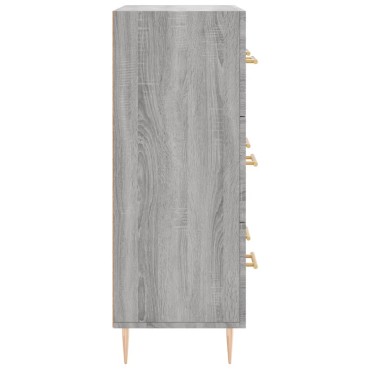 vidaXL Ντουλάπι Γκρι Sonoma 69,5x34x90cm από Επεξεργασμένο Ξύλο 1 τεμ.