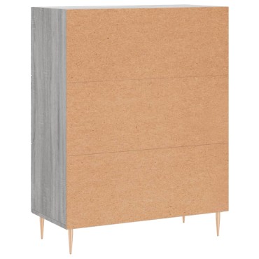 vidaXL Ντουλάπι Γκρι Sonoma 69,5x34x90cm από Επεξεργασμένο Ξύλο 1 τεμ.
