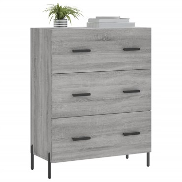 vidaXL Ντουλάπι Γκρι Sonoma 69,5x34x90cm από Επεξεργασμένο Ξύλο 1 τεμ.