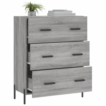vidaXL Ντουλάπι Γκρι Sonoma 69,5x34x90cm από Επεξεργασμένο Ξύλο 1 τεμ.