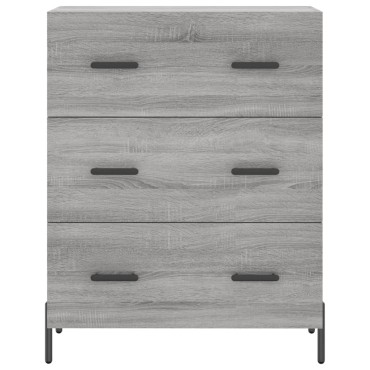 vidaXL Ντουλάπι Γκρι Sonoma 69,5x34x90cm από Επεξεργασμένο Ξύλο 1 τεμ.