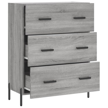 vidaXL Ντουλάπι Γκρι Sonoma 69,5x34x90cm από Επεξεργασμένο Ξύλο 1 τεμ.