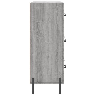 vidaXL Ντουλάπι Γκρι Sonoma 69,5x34x90cm από Επεξεργασμένο Ξύλο 1 τεμ.