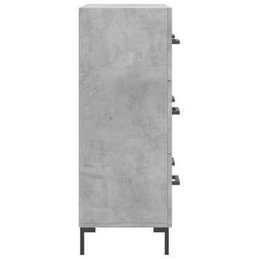 vidaXL Ντουλάπι Γκρι Σκυροδέματος 69,5x34x90cm Επεξεργασμένο Ξύλο 1 τεμ.
