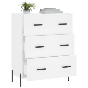 vidaXL Ντουλάπι Λευκό 69,5x34x90cm από Επεξεργασμένο Ξύλο 1 τεμ.