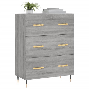 vidaXL Ντουλάπι Γκρι Sonoma 69,5x34x90cm από Επεξεργασμένο Ξύλο 1 τεμ.