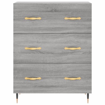 vidaXL Ντουλάπι Γκρι Sonoma 69,5x34x90cm από Επεξεργασμένο Ξύλο 1 τεμ.