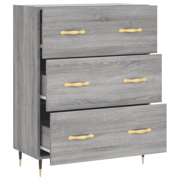 vidaXL Ντουλάπι Γκρι Sonoma 69,5x34x90cm από Επεξεργασμένο Ξύλο 1 τεμ.