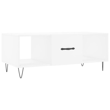 vidaXL Τραπεζάκι Σαλονιού Λευκό 102x50x40cm από Επεξεργασμένο Ξύλο 1 τεμ.