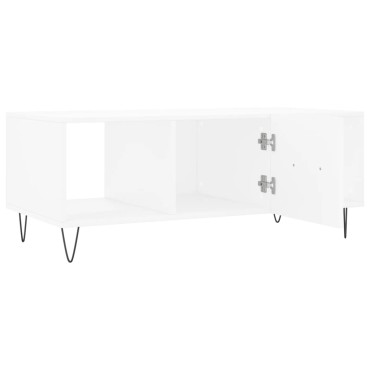 vidaXL Τραπεζάκι Σαλονιού Λευκό 102x50x40cm από Επεξεργασμένο Ξύλο 1 τεμ.