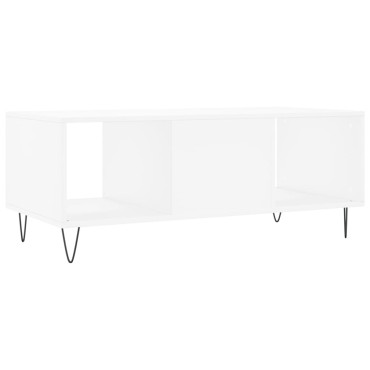 vidaXL Τραπεζάκι Σαλονιού Λευκό 102x50x40cm από Επεξεργασμένο Ξύλο 1 τεμ.