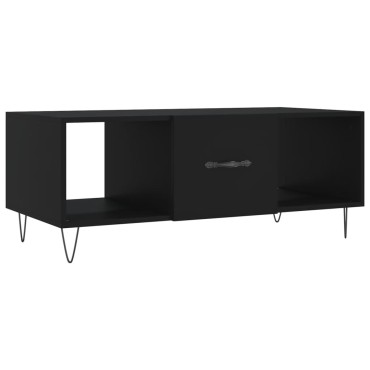 vidaXL Τραπεζάκι Σαλονιού Μαύρο 102x50x40cm από Επεξεργασμένο Ξύλο 1 τεμ.