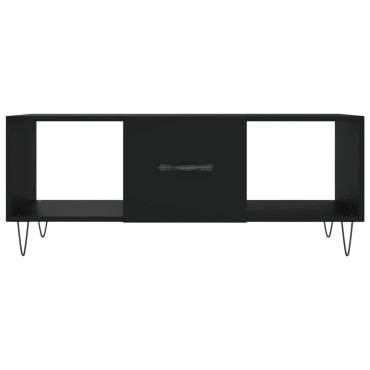 vidaXL Τραπεζάκι Σαλονιού Μαύρο 102x50x40cm από Επεξεργασμένο Ξύλο 1 τεμ.