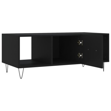 vidaXL Τραπεζάκι Σαλονιού Μαύρο 102x50x40cm από Επεξεργασμένο Ξύλο 1 τεμ.