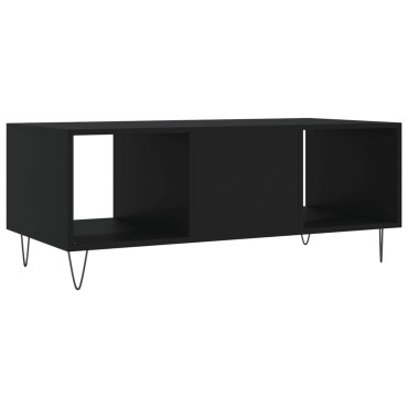 vidaXL Τραπεζάκι Σαλονιού Μαύρο 102x50x40cm από Επεξεργασμένο Ξύλο 1 τεμ.