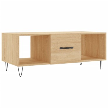 vidaXL Τραπεζάκι Σαλονιού Sonoma Δρυς 102x50x40cm από Επεξεργ. Ξύλο 1 τεμ.
