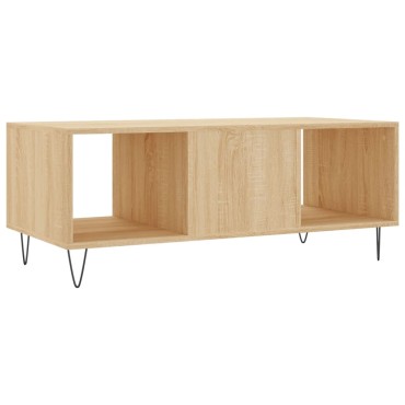 vidaXL Τραπεζάκι Σαλονιού Sonoma Δρυς 102x50x40cm από Επεξεργ. Ξύλο 1 τεμ.