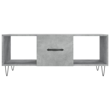 vidaXL Τραπεζάκι Σαλονιού Γκρι Σκυρ. 102x50x40cm Επεξεργασμένο Ξύλο 1 τεμ.