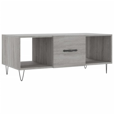 vidaXL Τραπεζάκι Σαλονιού Γκρι Sonoma 102x50x40cm Επεξεργασμένο Ξύλο 1 τεμ.