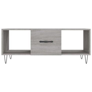 vidaXL Τραπεζάκι Σαλονιού Γκρι Sonoma 102x50x40cm Επεξεργασμένο Ξύλο 1 τεμ.