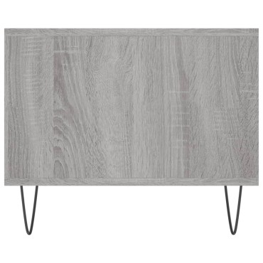 vidaXL Τραπεζάκι Σαλονιού Γκρι Sonoma 102x50x40cm Επεξεργασμένο Ξύλο 1 τεμ.