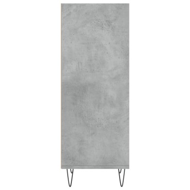 vidaXL Ντουλάπι Γκρι Σκυροδέματος 34,5x32,5x90cm Επεξεργασμένο Ξύλο 1 τεμ.
