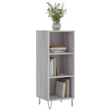 vidaXL Ντουλάπι Γκρι sonoma 34,5x32,5x90cm από Επεξεργασμένο Ξύλο 1 τεμ.