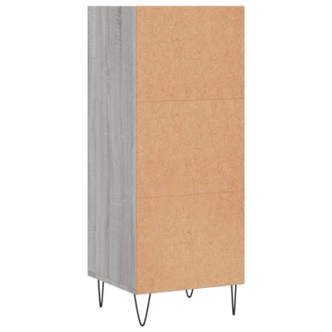 vidaXL Ντουλάπι Γκρι sonoma 34,5x32,5x90cm από Επεξεργασμένο Ξύλο 1 τεμ.