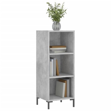 vidaXL Ντουλάπι Γκρι Σκυροδέματος 34,5x32,5x90cm Επεξεργασμένο Ξύλο 1 τεμ.
