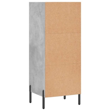 vidaXL Ντουλάπι Γκρι Σκυροδέματος 34,5x32,5x90cm Επεξεργασμένο Ξύλο 1 τεμ.