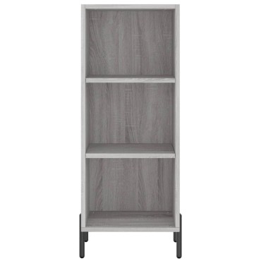 vidaXL Ντουλάπι Γκρι sonoma 34,5x32,5x90cm από Επεξεργασμένο Ξύλο 1 τεμ.