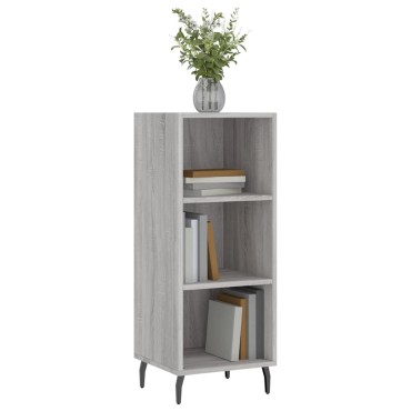 vidaXL Ντουλάπι Γκρι sonoma 34,5x32,5x90cm από Επεξεργασμένο Ξύλο 1 τεμ.