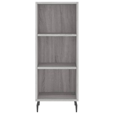 vidaXL Ντουλάπι Γκρι sonoma 34,5x32,5x90cm από Επεξεργασμένο Ξύλο 1 τεμ.