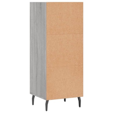 vidaXL Ντουλάπι Γκρι sonoma 34,5x32,5x90cm από Επεξεργασμένο Ξύλο 1 τεμ.