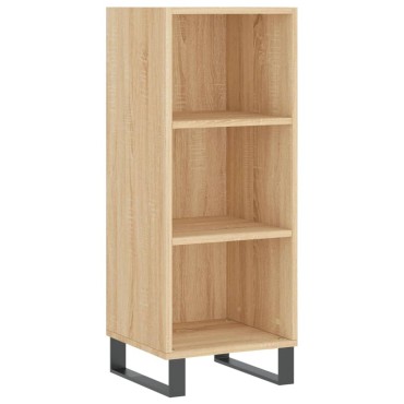 vidaXL Ντουλάπι Sonoma Δρυς 34,5x32,5x90cm από Επεξεργασμένο Ξύλο 1 τεμ.